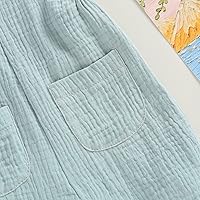 Vista 7 de Mubineo Mono básico de lino de algodón liso para bebé, niña, niño, sin mangas, mameluco para recién nacido