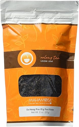 Mahamosa Da Hong Pao Big Red Robe Tea 2 oz - Té chino Oolong de hoja suelta