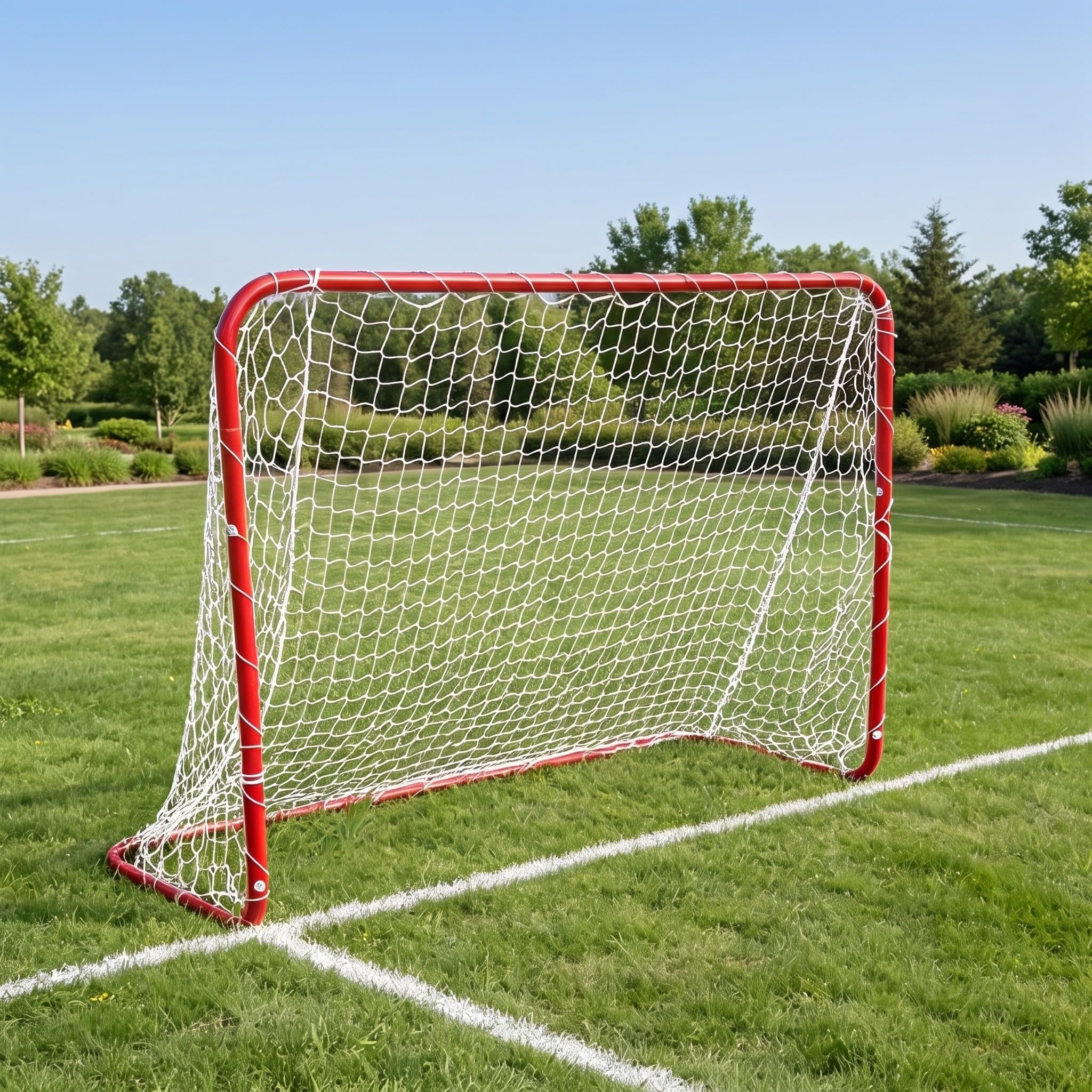 Alasum 3 reti da calcio per porta da calcio, 6 x 4 piedi, rete da allenamento grande, rete da portatile, attrezzatura sportiva per campi estivi, campionati, giardino, scuola