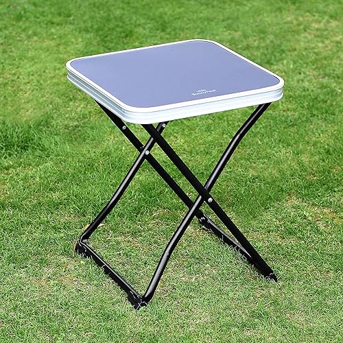 Miniatura 2 de SUNNYFEEL Mesa de camping plegable 3 en 1, taburete plegable, mesa plegable, reposapiés, ligera de hasta 300 libras, fácil de transportar, taburete