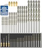 Sworker Diamond Drill Bits 1mm 1.5mm 2mm 2.5mm 5 Each 120-Grit 20Pcs with 4 Collets Compatible with Dremel Rotary Tool for Sea Glass Stone Shells Jewelry Making Porcelain Ceramic Gems