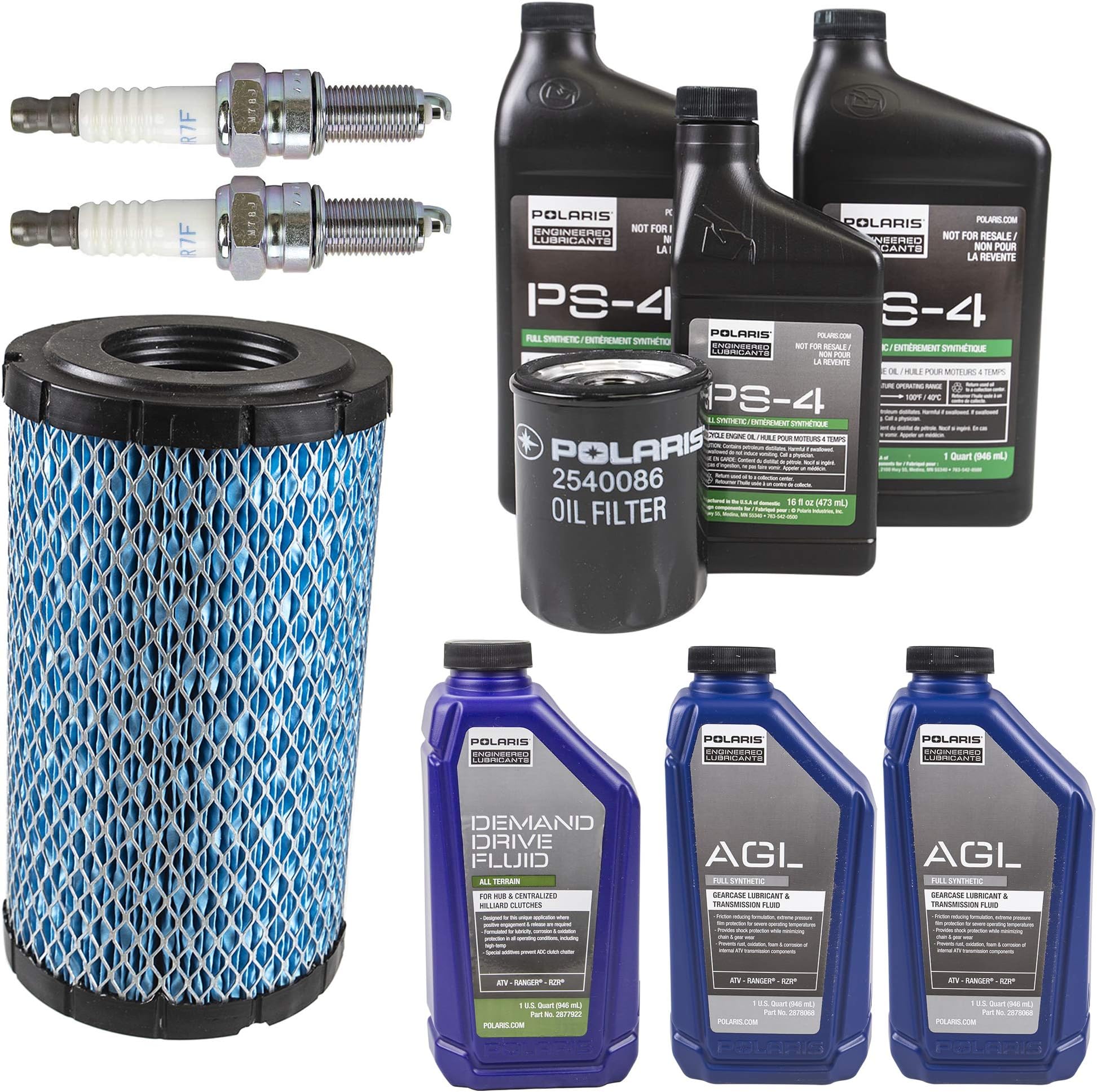 Polaris Oil & Fluid Change Kit w/Air Filter Spark Plugs