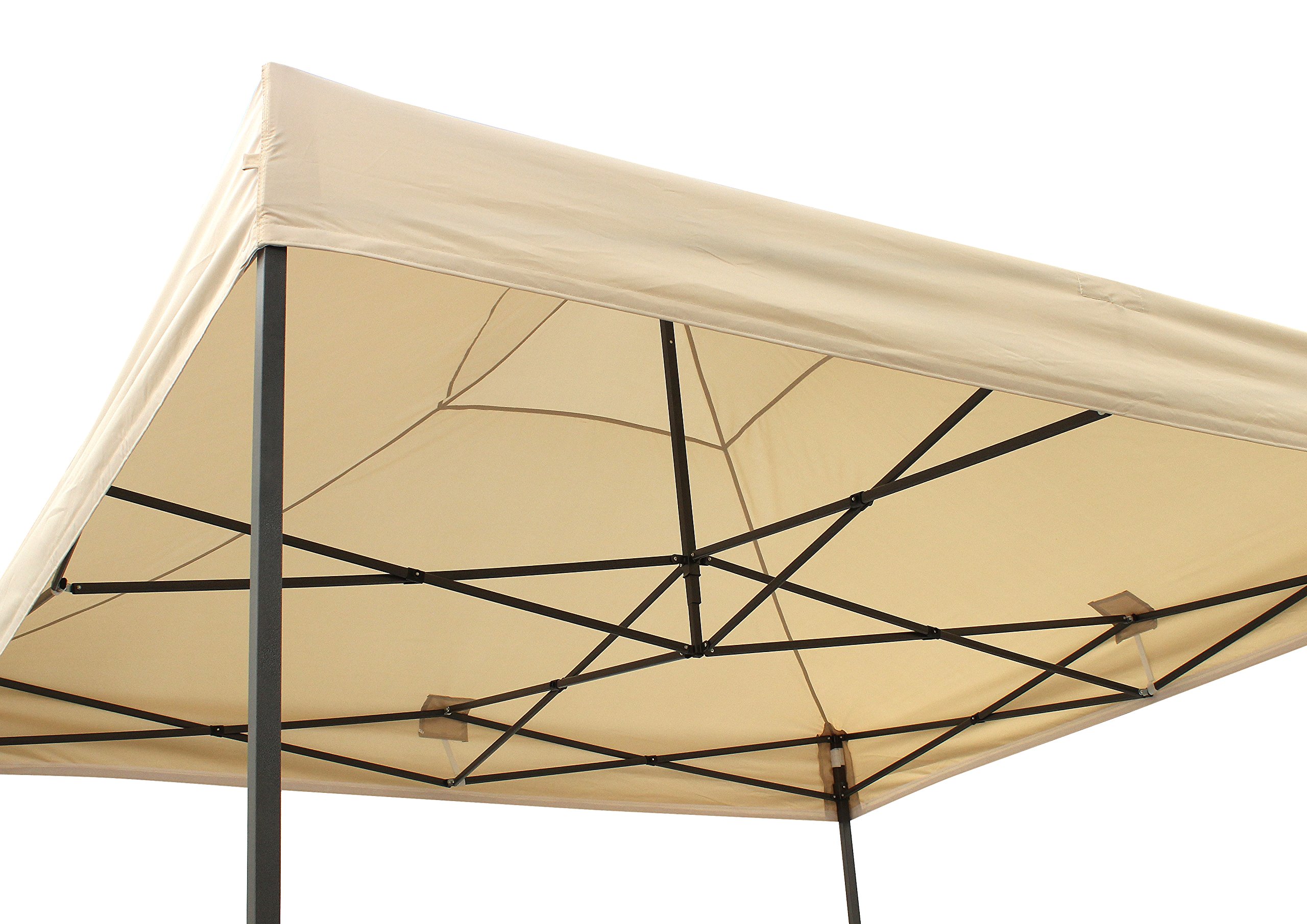 All Seasons Gazebos | 2.5x2.5m Pop Up Gazebo mit 4 Seitenwänden, Zubehörpaket & Rolltasche | Schwerlast, vollständig wasserdicht, hochwertige Materialien (Beige)