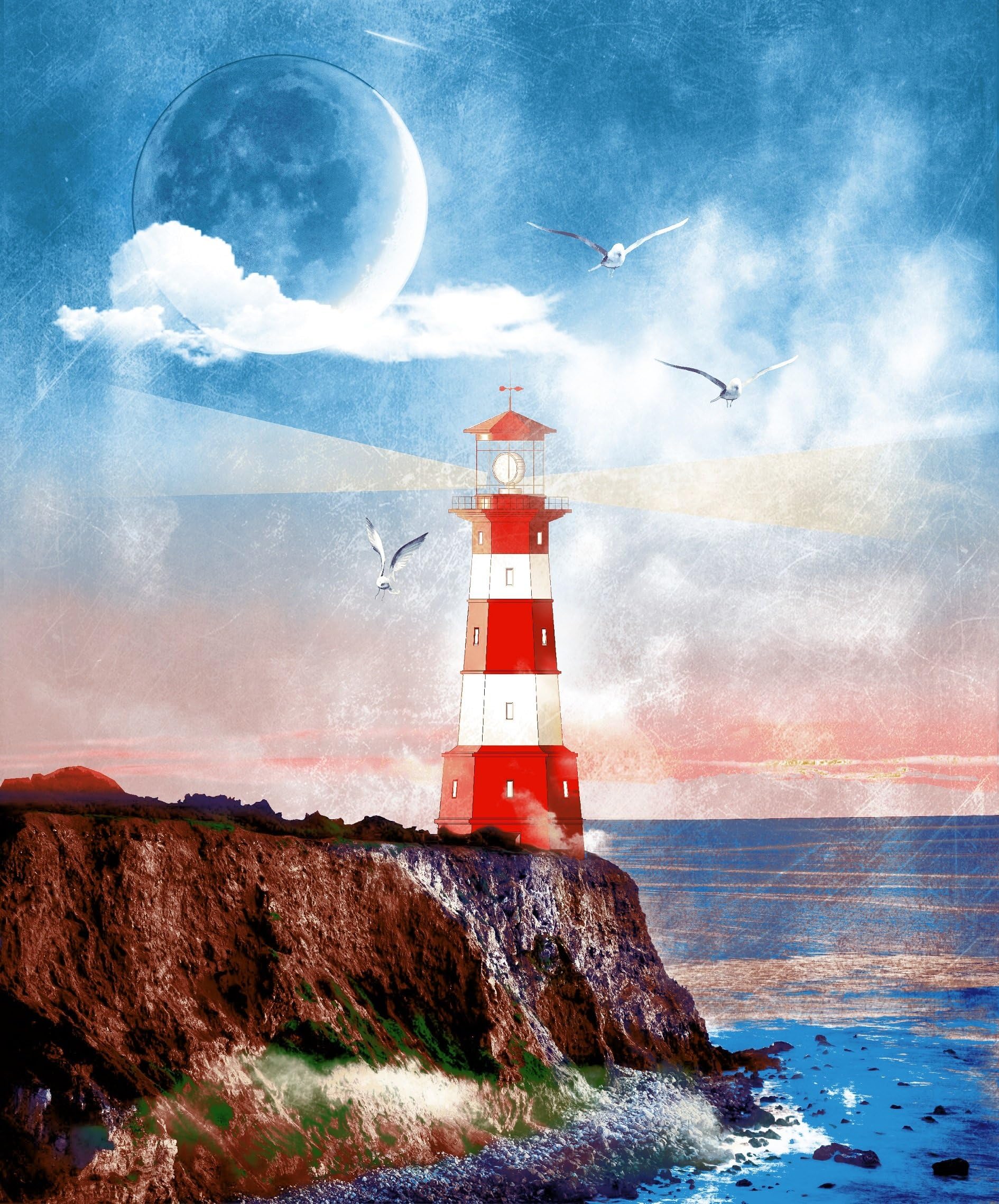 Patino Designs "Lighthouse Signature Medium Weight Queen/Full Size Mink Quality Blanket