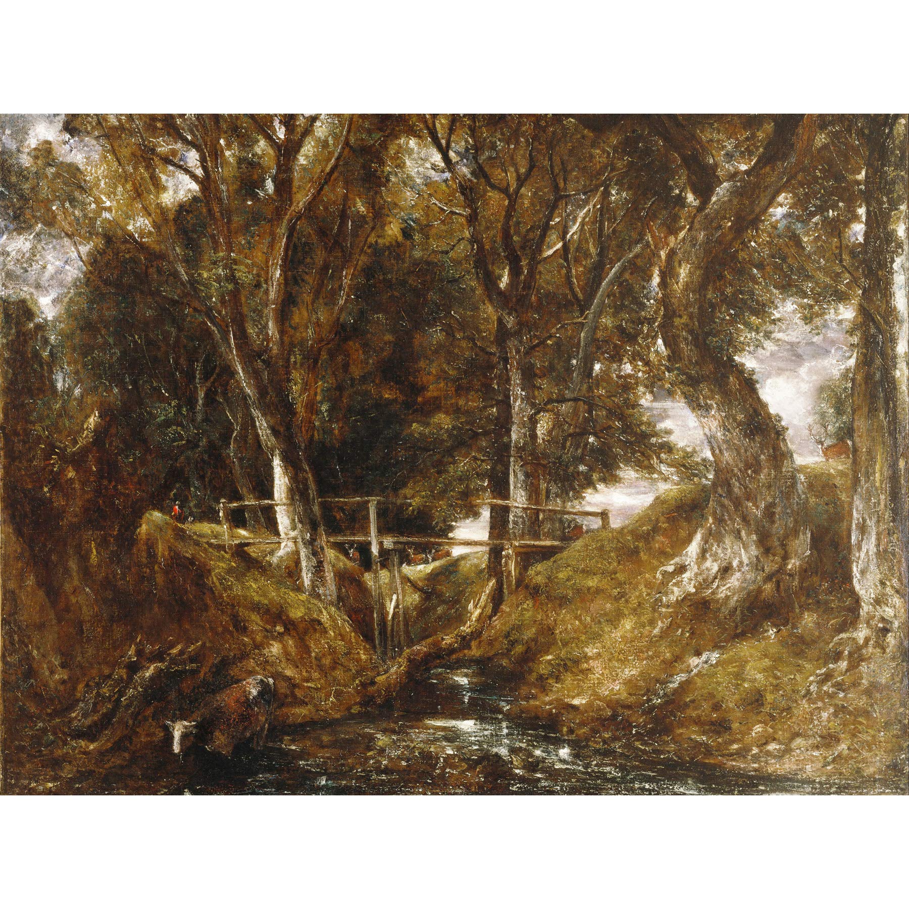 John Constable The Dell At Helmingham Park Large Wall Art Print Canvas Premium Poster Mural