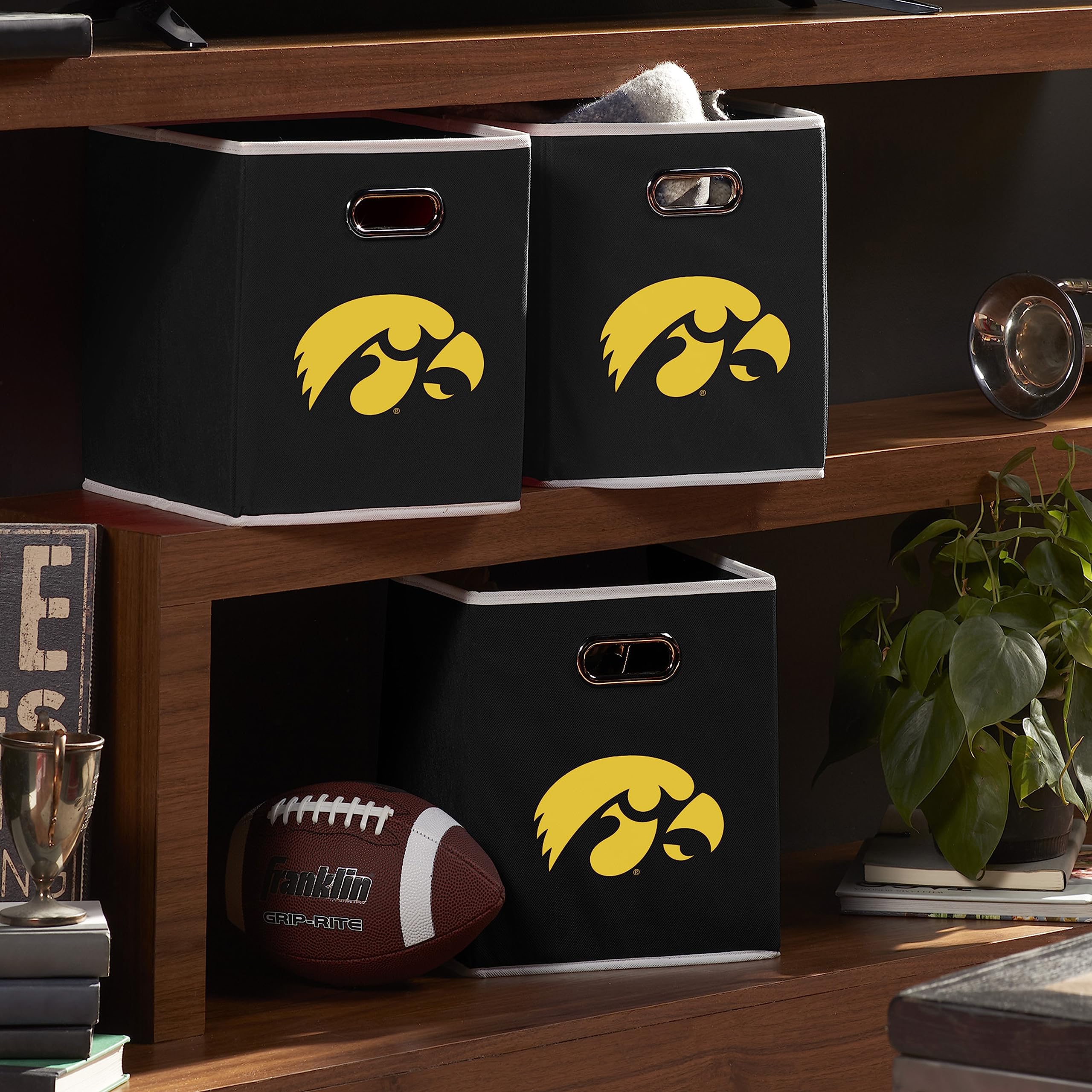 Franklin Sports NCAA Team Fabric Storage Cubes - 11"x10.5"x10.5", Collapsible Bin Organizers - View #9
