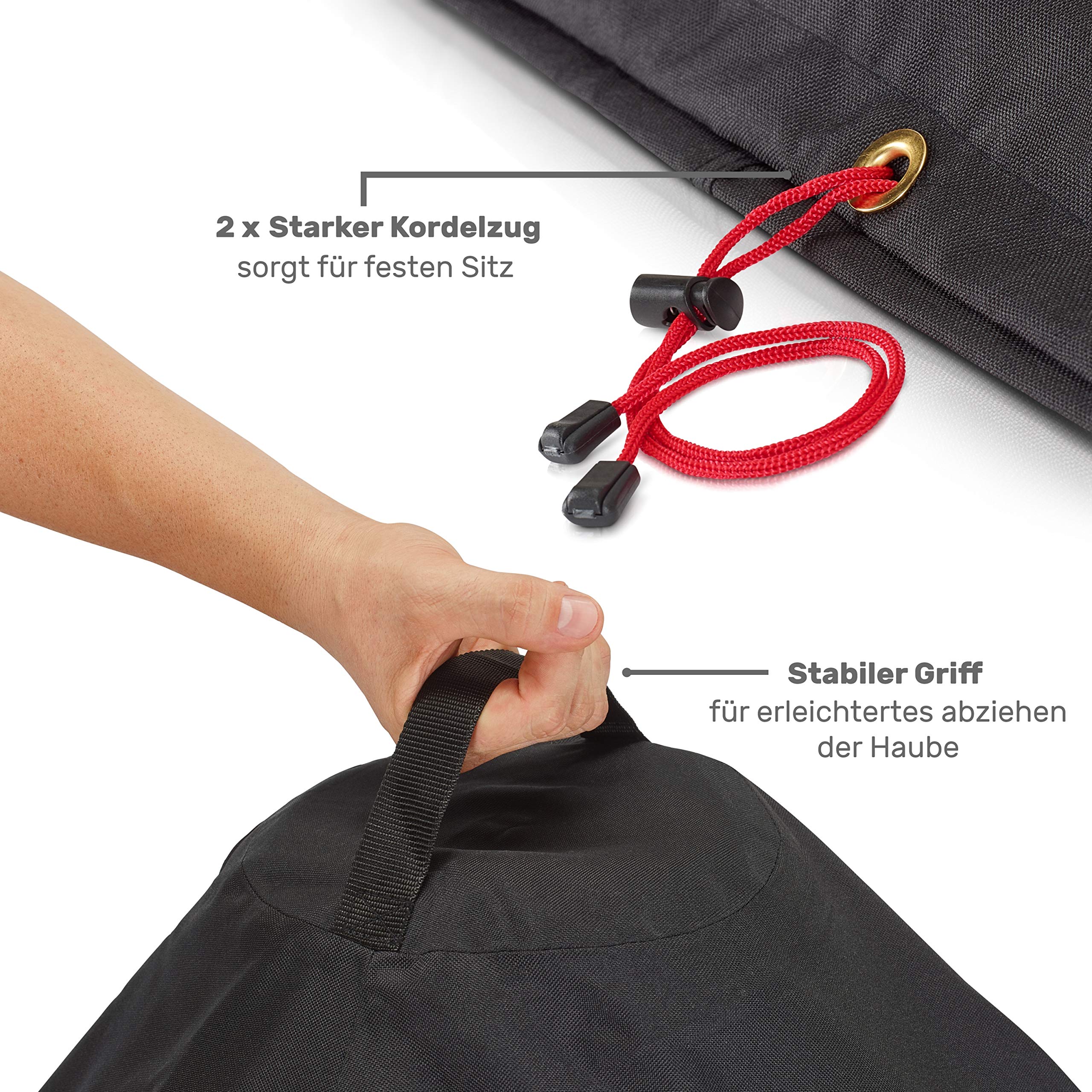 Copertura per barbecue a sfera, resistente alle intemperie, in tessuto Oxford 600D, protezione contro la pioggia e i raggi UV, per barbecue fino a 70 cm, impermeabile, con borsa portaoggetti