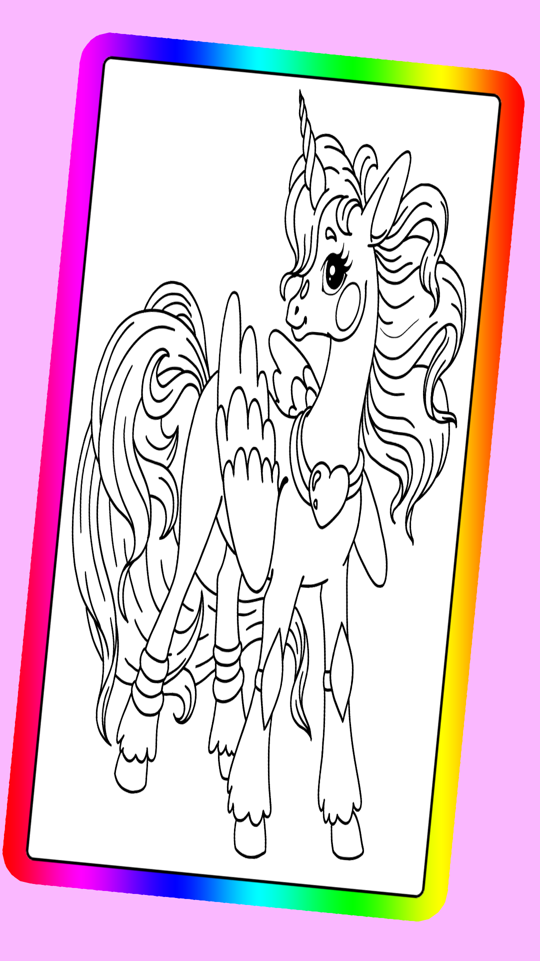 Unicorn Coloring Book: Magical Unicorn Coloring Book for Girls Ages 1-4 ...
