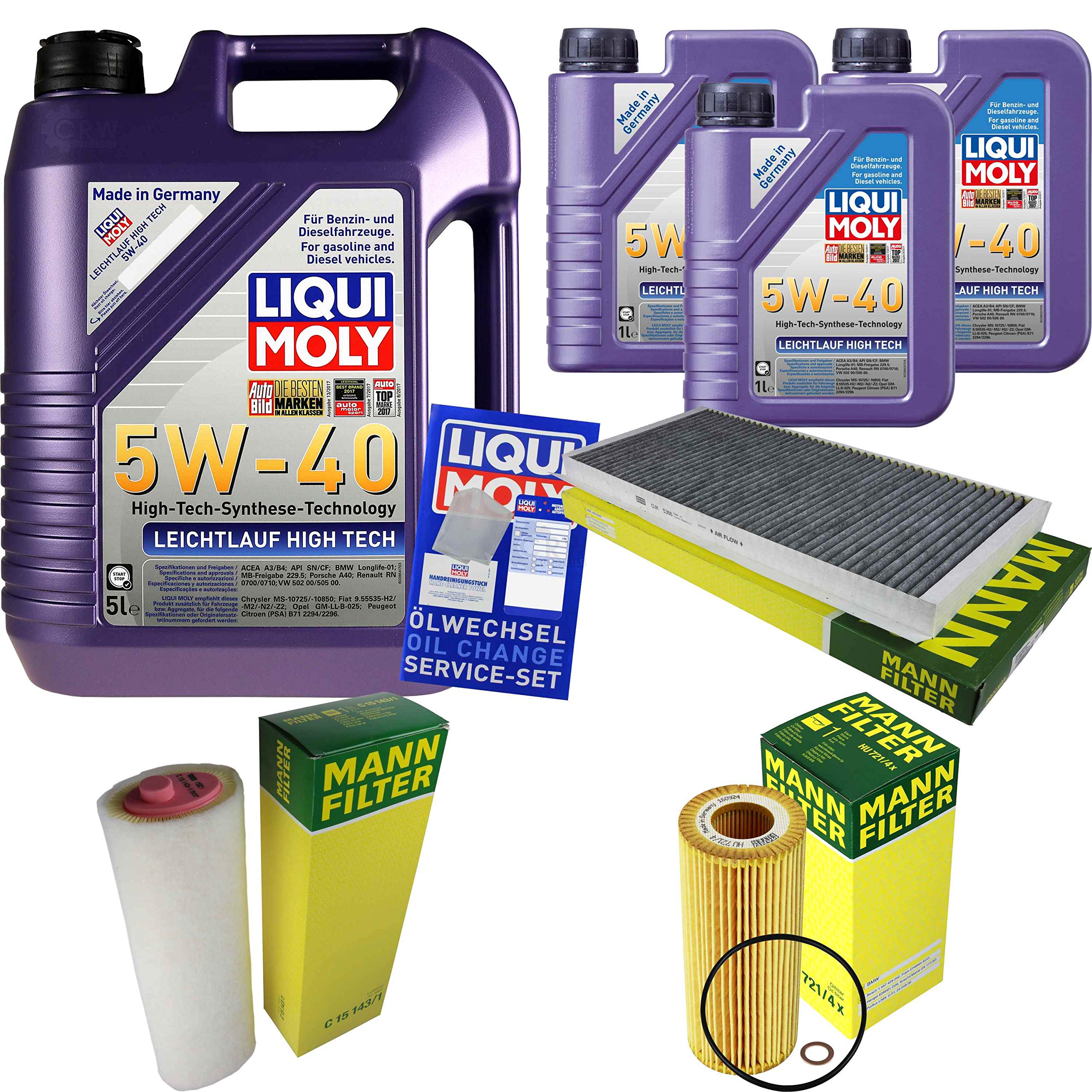 Pacchetto di ispezione 8 L LM LL High Tech 5W-40 + pacchetto filtro Man X5 9786627