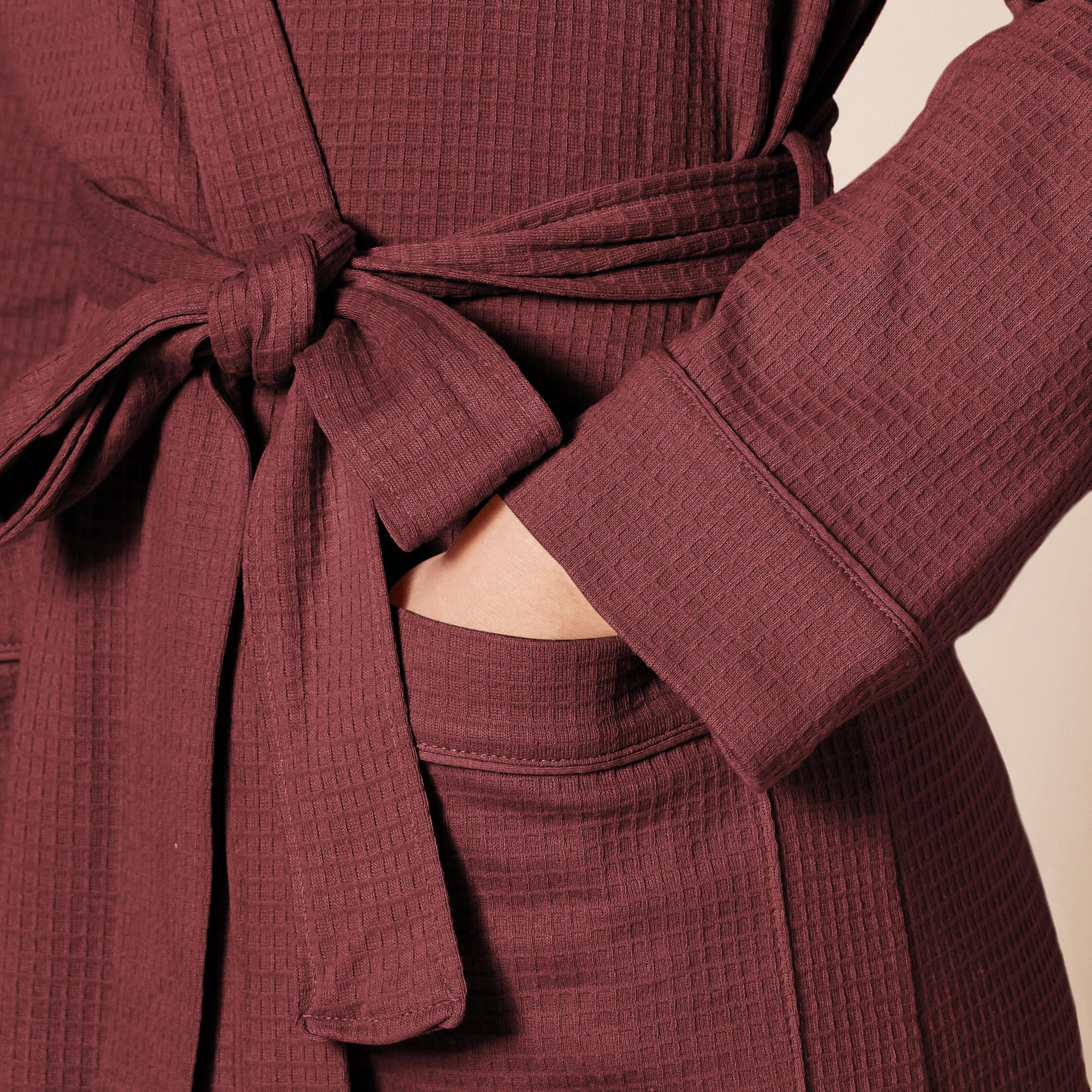 Amazon Essentials Accappatoio Leggero A Nido d'Ape (Taglie Forti Disponibili) Donna