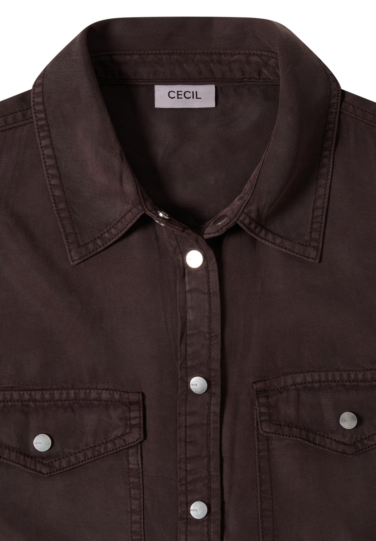Cecil Bluse mit Hemdkragen und Turn-Up
