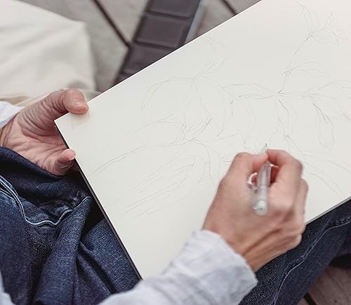 Miniatura 5 de MOUYAT 3 cuadernos de dibujo A3, 60 páginas/30 hojas de 16.5 x 11.7 pulgadas, bloc de dibujo encuadernado en espiral, bloc de dibujo de paisaje de