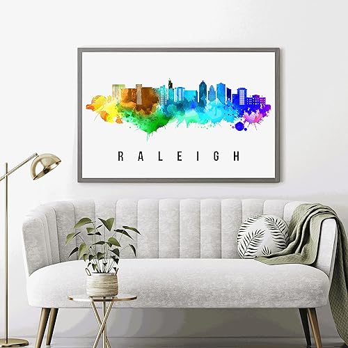 Vista 135 de Póster de Fargo Skyline Dakota del Norte, pintura de paisaje urbano de Dakota del Norte, póster de Fargo Dakota del Norte, impresión de paisaje