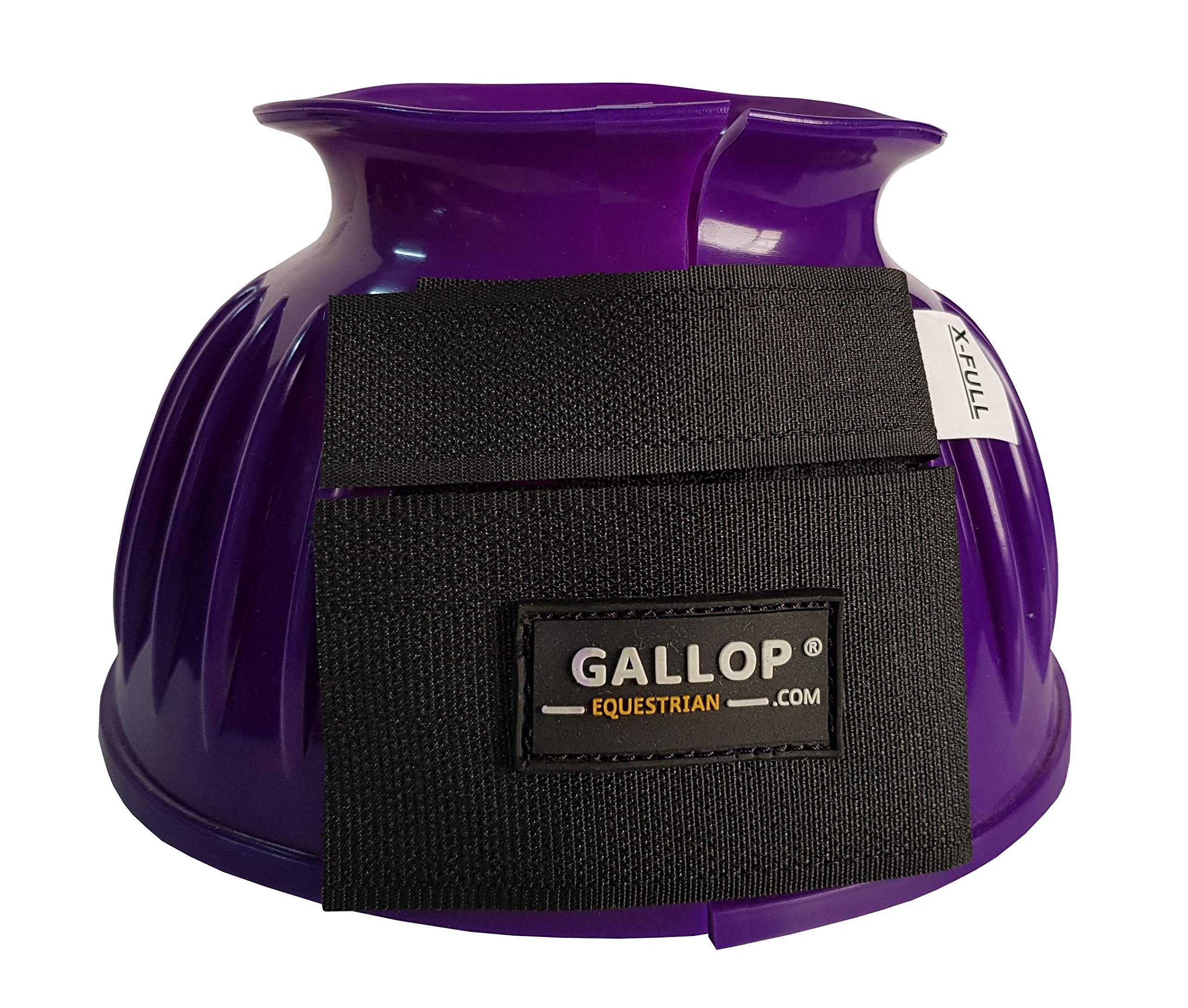Gallop Double Taped PVC Ribbed Over Reach Boots, Cob Size, Purple