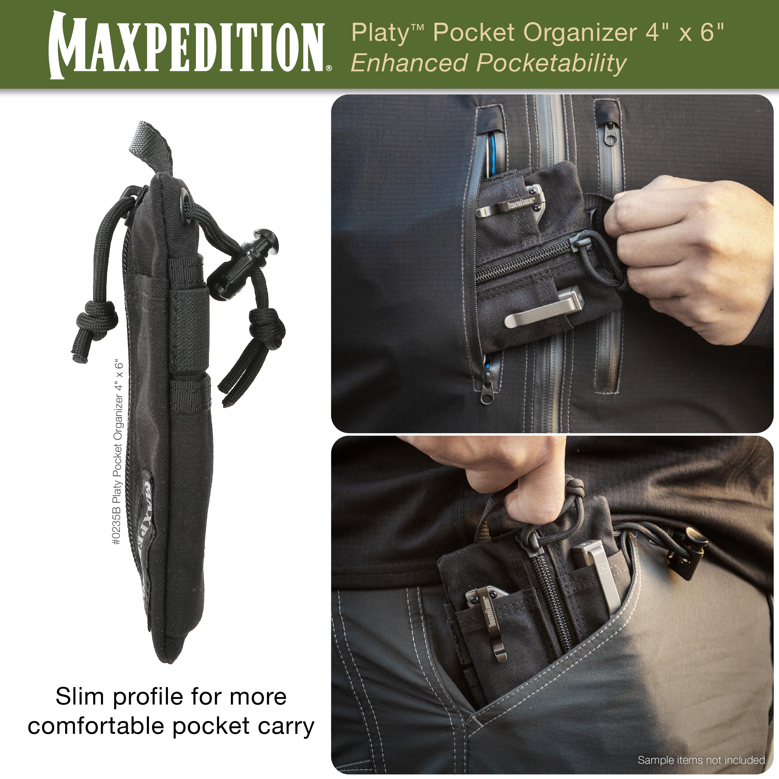 MAXPEDITION Platy Pocket Organizer, Durable EDC Tool Pouch for Men 