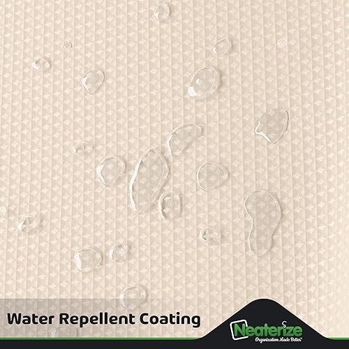 Miniatura 5 de NEATERIZE Cortina de ducha negra  Cortinas de ducha negras estilo hotel para baño con diseño de gofre, 72 x 78 pulgadas  Cortina de ducha de tela