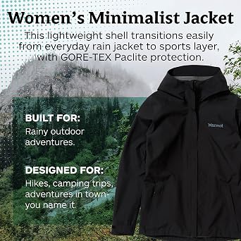 Marmot Women's Minimalist Gortex Waterproof Rain Jacket