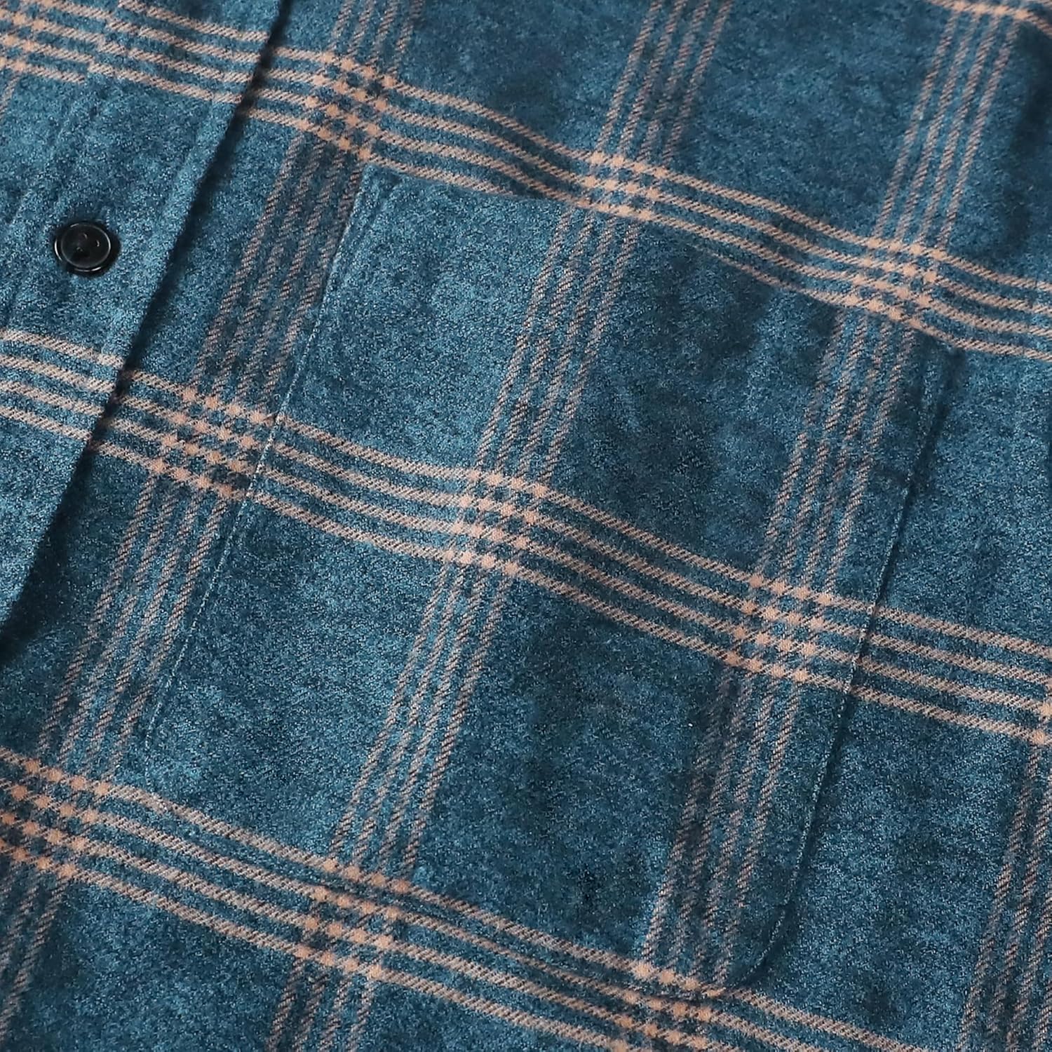 Dubinik® 6 oz Flannel Shirt for Men Plaid Mens Button Down Long Sleeve Shirts Cotton Casual - Image 4