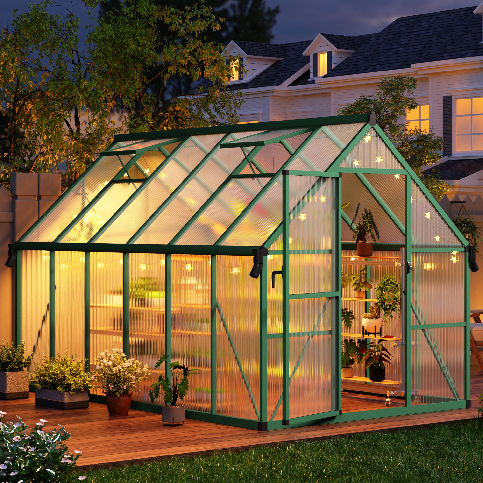 CABIHOME 8x12 Outdoor Greenhouse