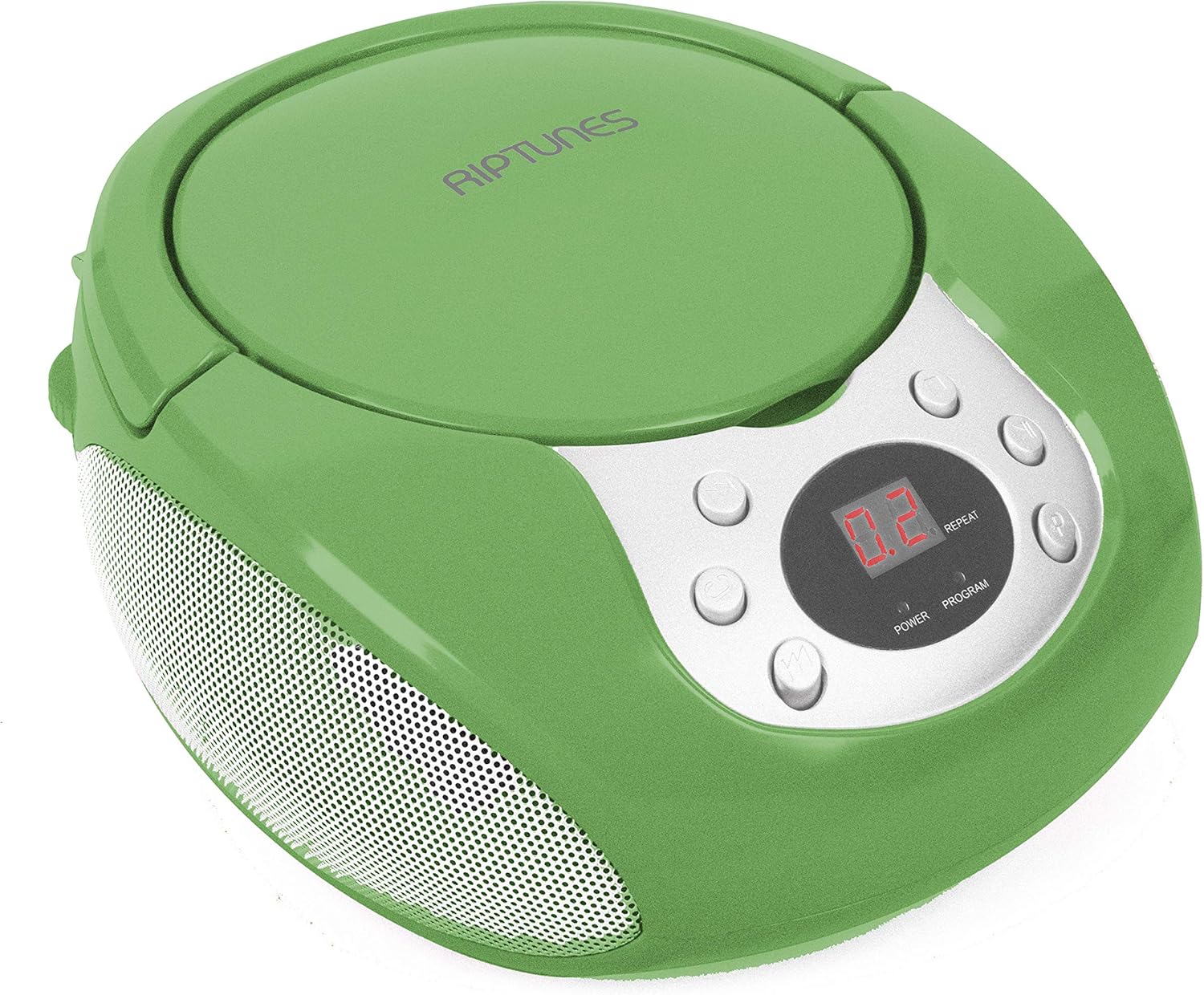 Uр Tо 60% оƒƒ Riptunes Portable CD Player with AM FM Radio Potable radios Boom Box with Aux Line-in, Green