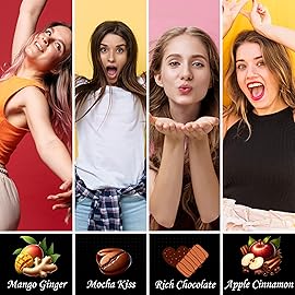 XOXO - 8 Piece Flavoured Body Massage Oils Set - Natural Pleasant Aroma for Men & Women - Quality Assurance, Nourishing & Moisturizing - 240ML/8.11 FL Oz - by Dudes Love