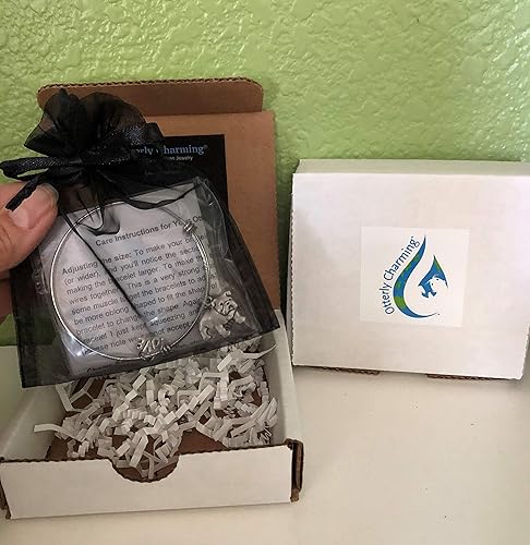 Miniatura 2 de English Bulldog Bracelet - Charm Bangle for Bull Dog Owners - Memorial Gift for Dog Mom - Small-Med