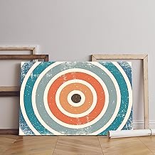 لوحة فنية جدارية قماش مطبوعة بخلفية قديمة مع نسيج الجرونج من هوم جاليري مقاس 60 × 40 سم، أزرق