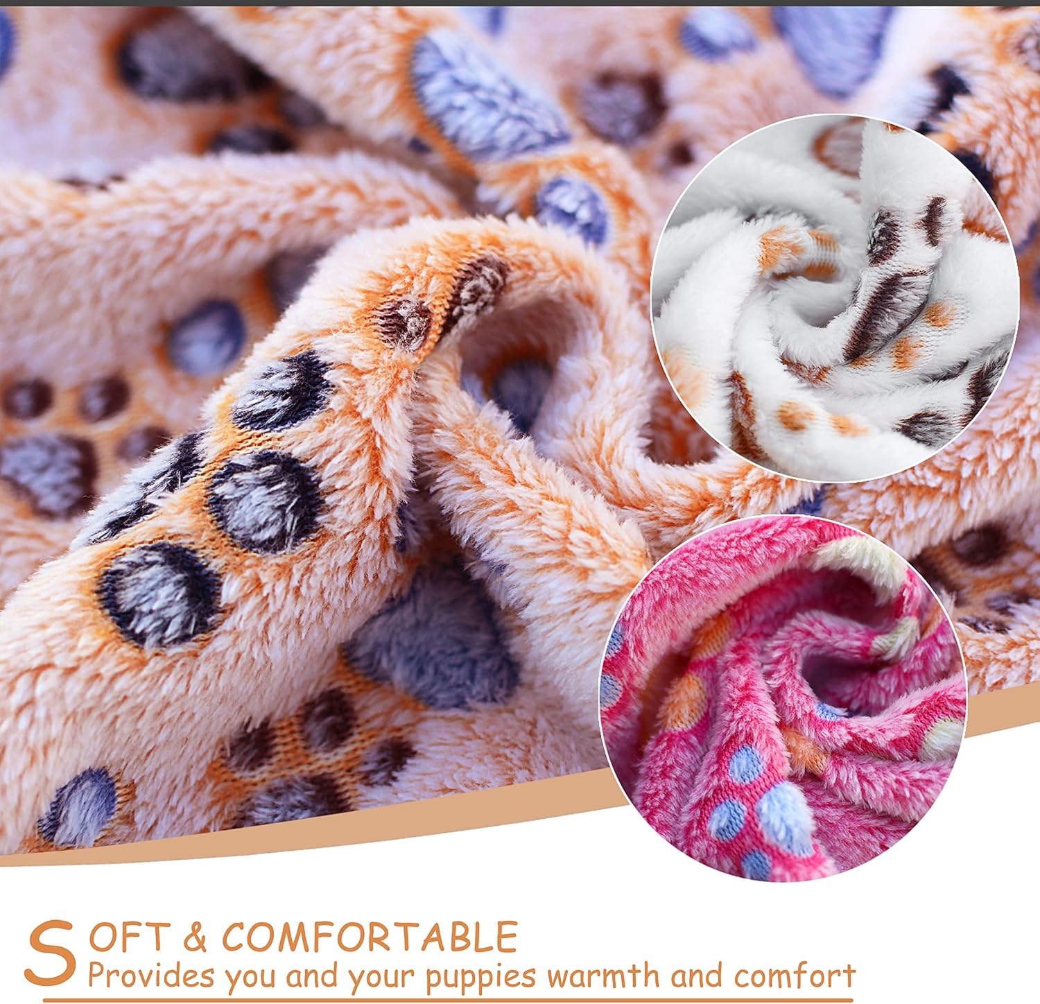 review Blankets for Dogs,1 Pack 3 Dog Blankets for Medium Dogs,Washable Pet Blanket 41