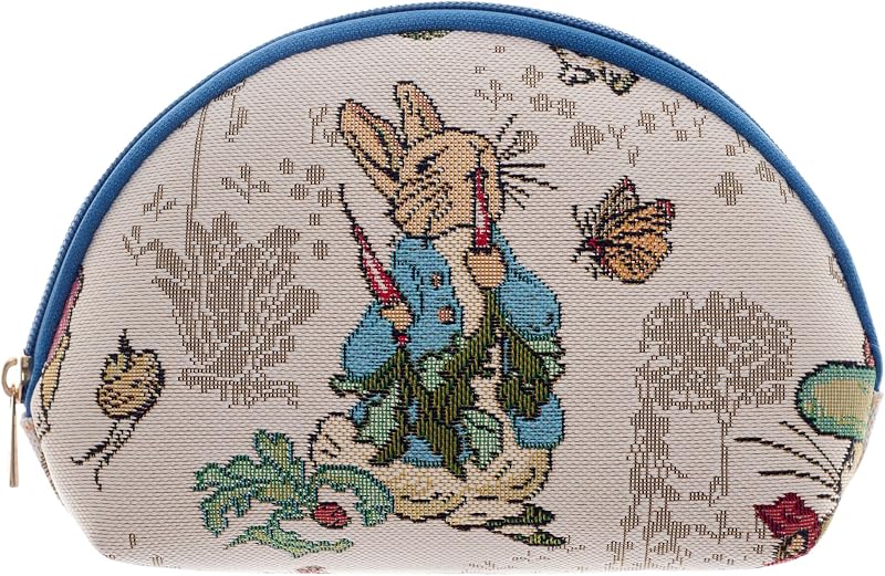 Necessaire Signare Peter Rabbit em tapeçaria com bolso interno, Pacote com 1