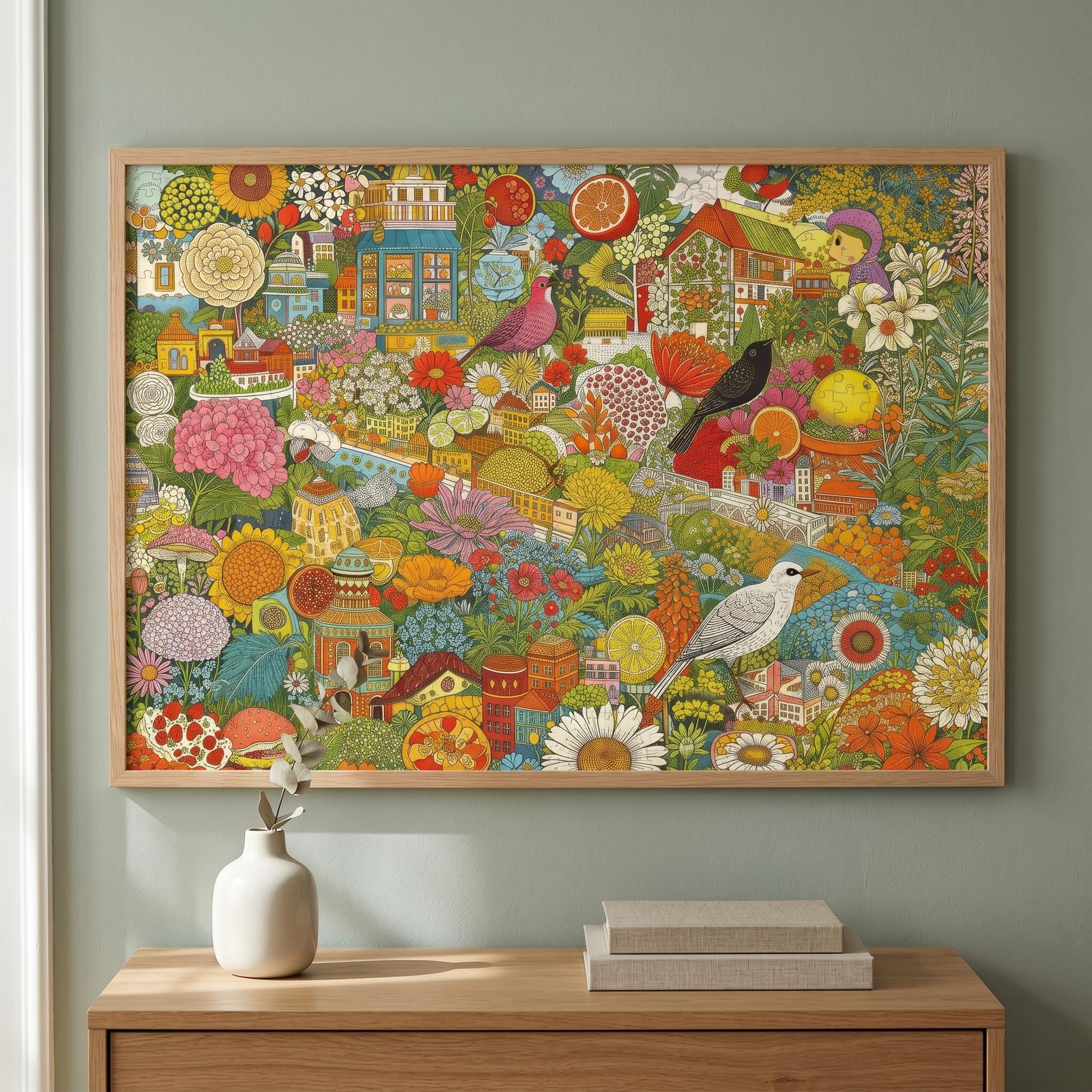 1000 Piece Botanical Puzzle - Fantasy Garden -8