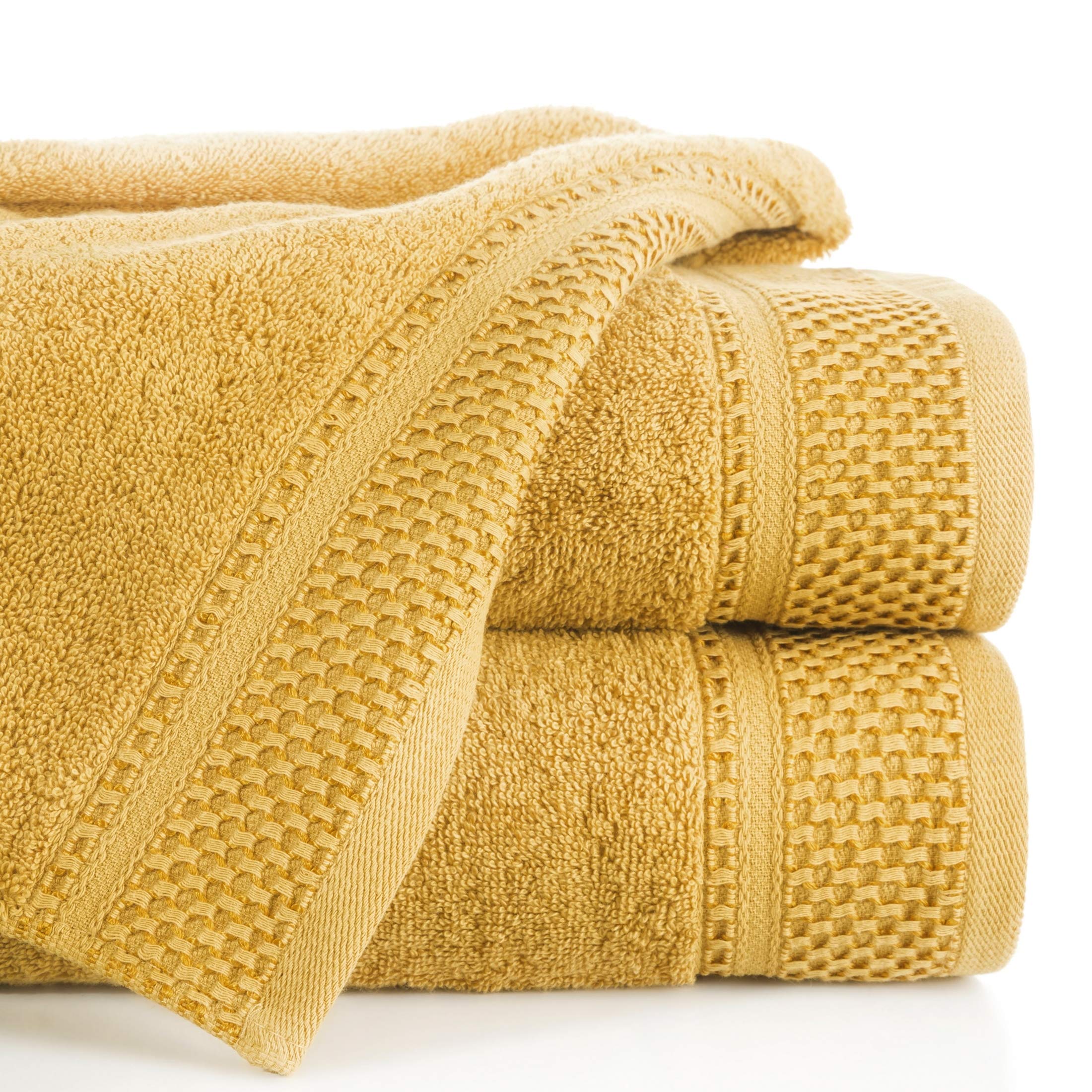 Eurofirany Carlo - Juego de Toallas de baño (3 y 6 Unidades, absorbentes, 100% algodón, 580 g/m, 3 y 6 Unidades), Color Amarillo Colza