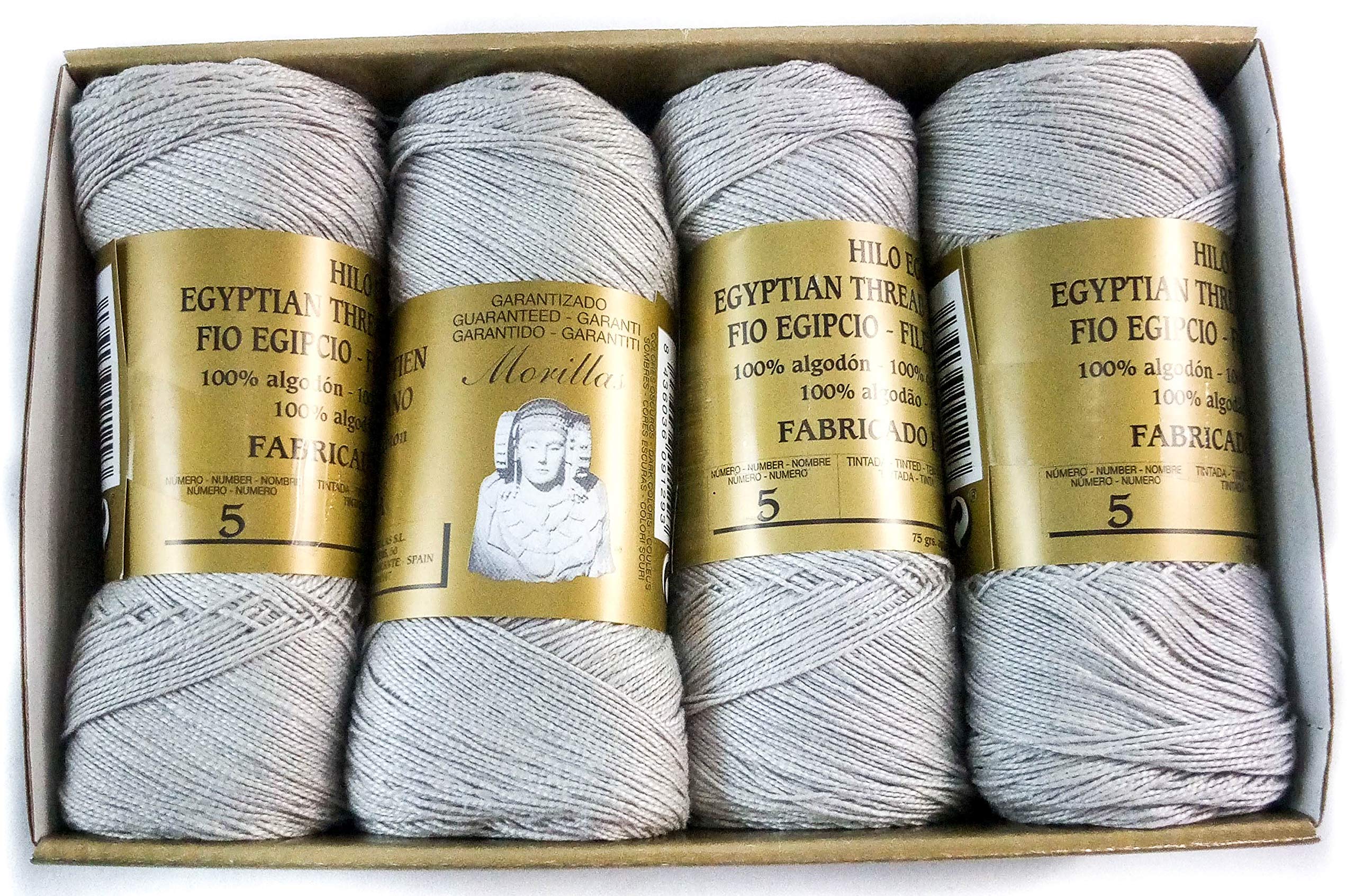 AMANTE NSF - Filo di Scozia 100% Cotone Egiziano Mercerizzato, 100g, Bianco, Made in Italy, Filato per Uncinetto, 1 Gomitolo (Bianco, n°16