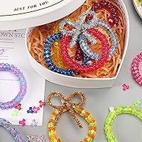Vista 48 de Coloridas cuentas de plástico para pulseras para hacer joyas, pulseras de amistad, 0.236 x 0.354 in, multicolor para cuentas, trenzar el cabello