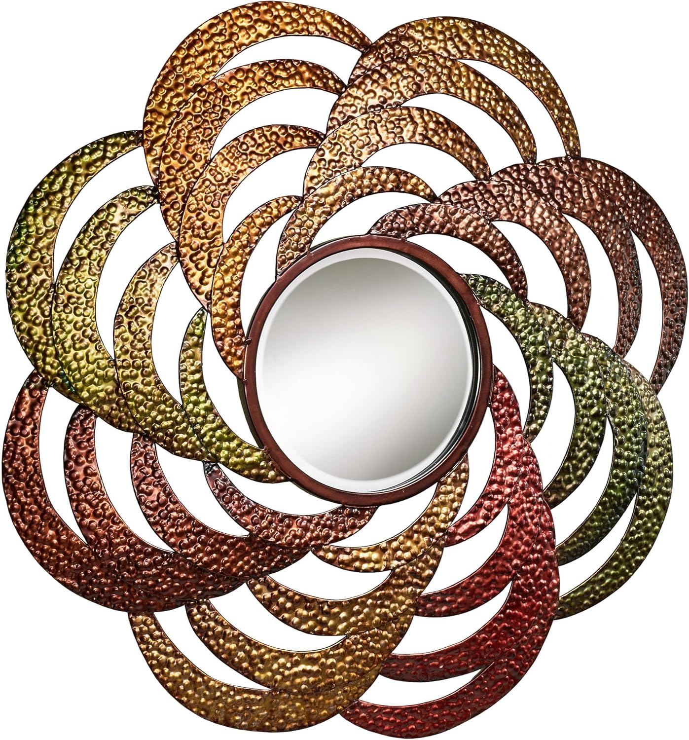 Touch of Class with The Flow Round Wall Mirror Multi Jewel