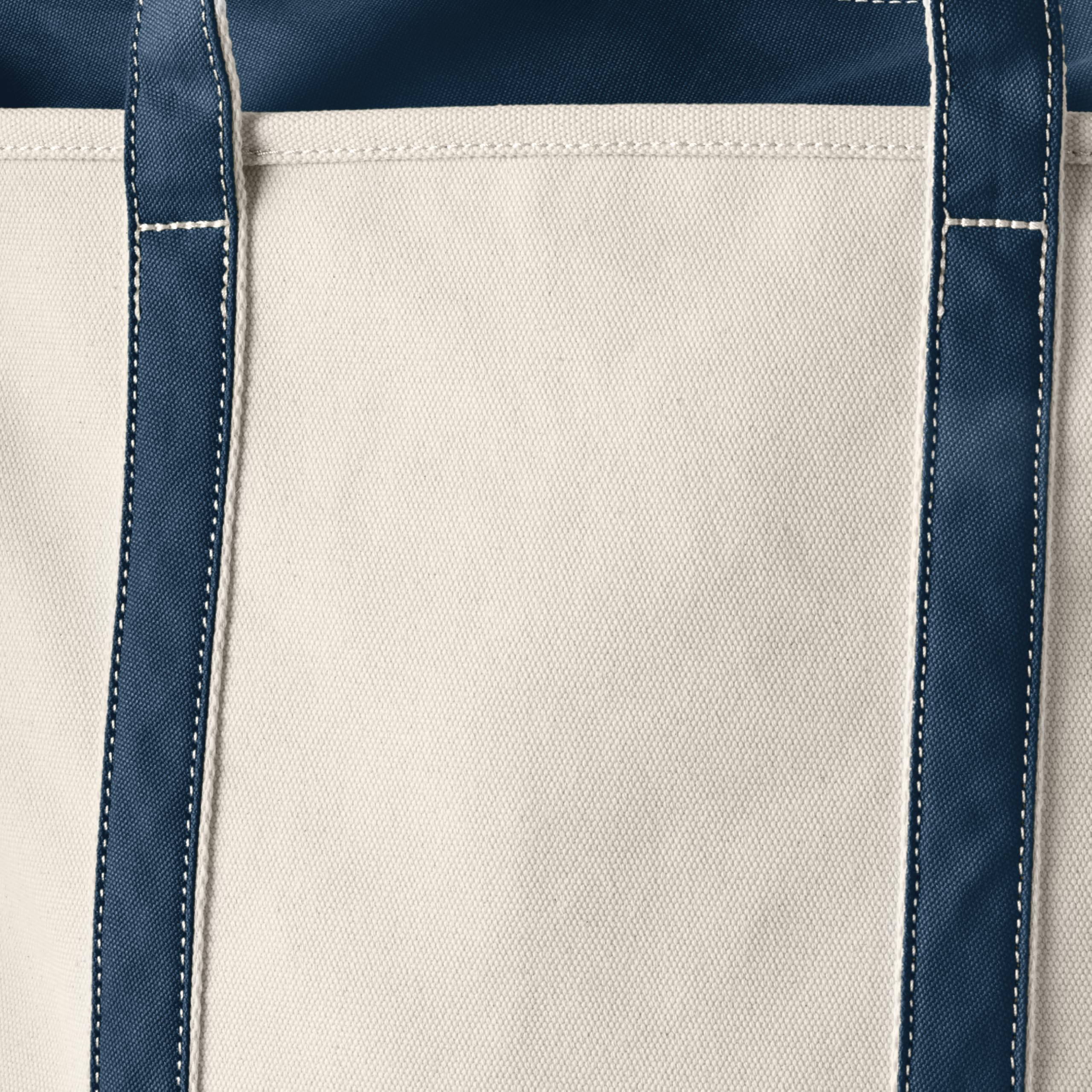 Lands' End Sac fourre-tout en toile à longue poignée zippée