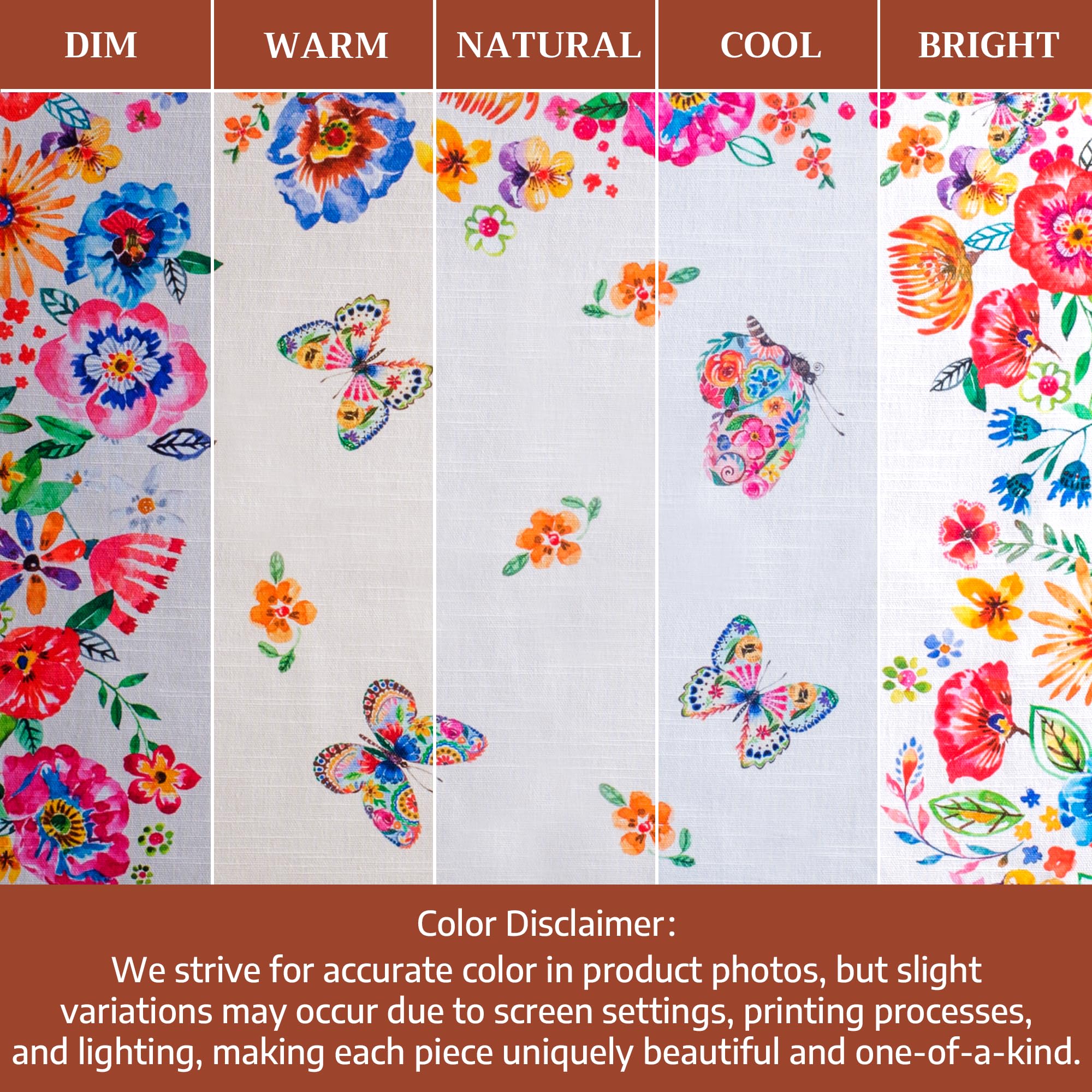 Maison d'Hermine Set di 4 tovaglioli di stoffa, 100% cotone, riutilizzabili, quadrati, lavabili, per cene, feste, matrimoni, ristoranti, Primavera Estate (Happy Florals - High Summer, 45 cm x 45 cm)