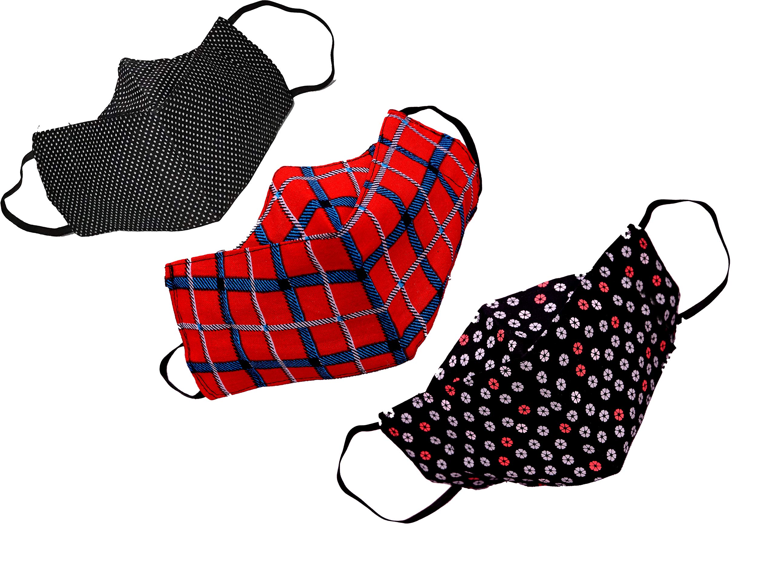 Retail Flex | Reusable & Washable Cloth Mask | Large Size | Comfortable Mask | Easy to wear (Multicolor Set of 3)-image-19