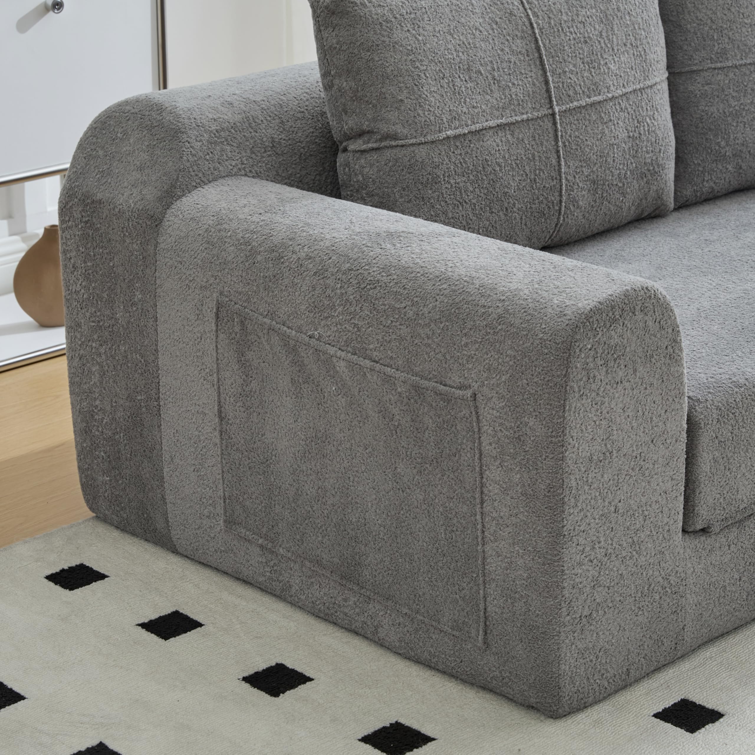 Sofá cama modular de 2 plazas, sofá convertible