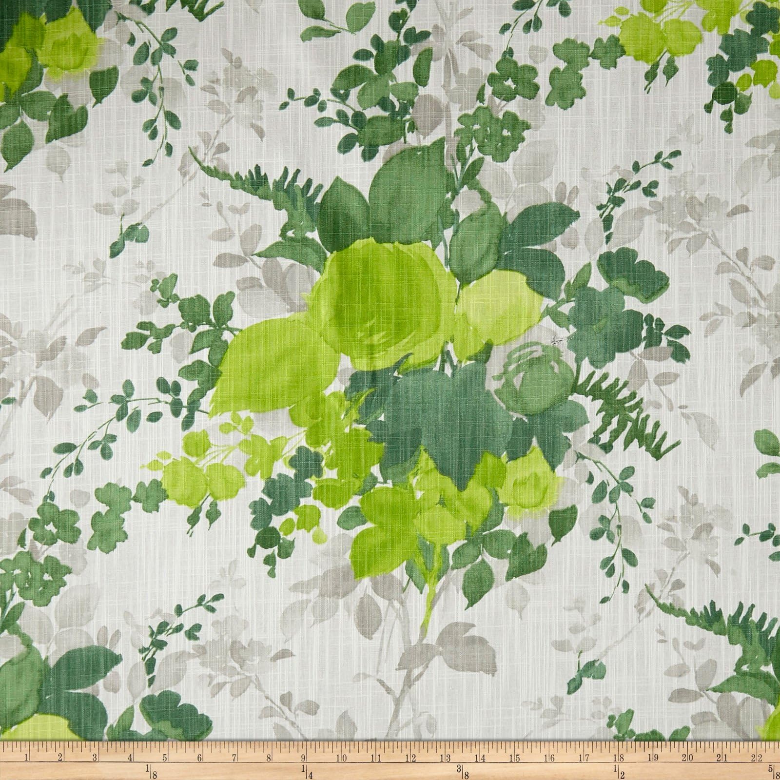 DURALEE HOME 0573418 Duralee Olivia Green Barkcloth Fabric by The Yard