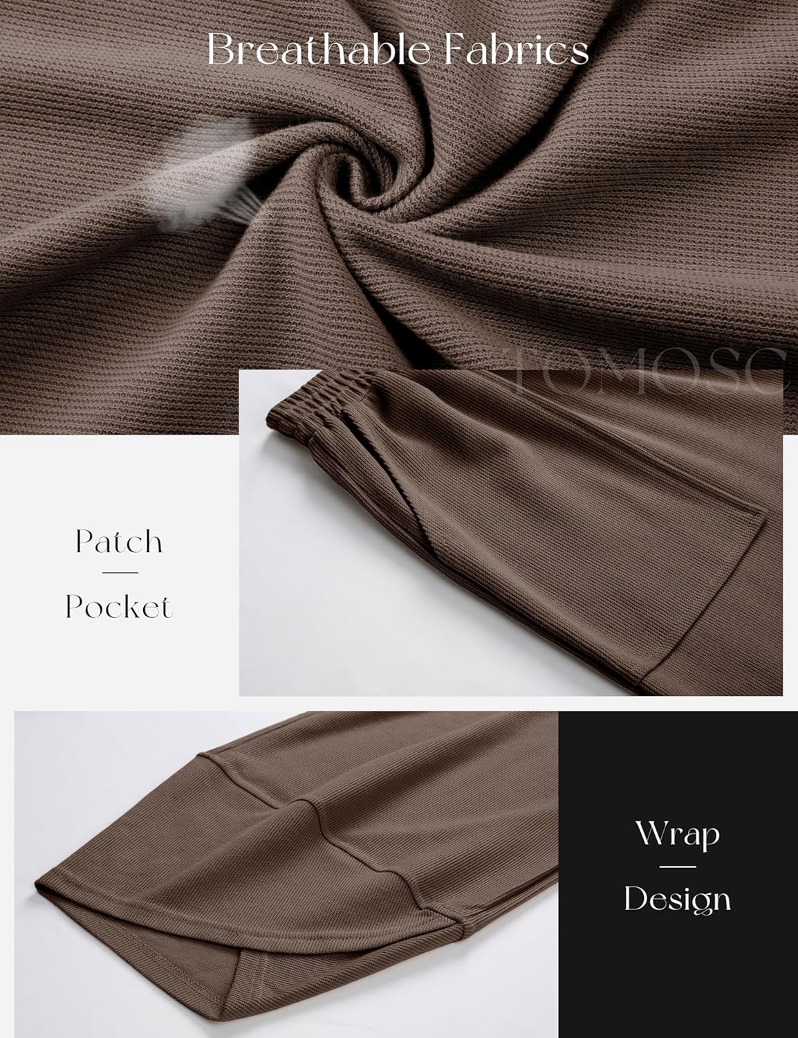 Womens Baggy Wide Leg Pants Summer Casual Elastic Waist Palazzo Harem Pants with Pockets - Image 4