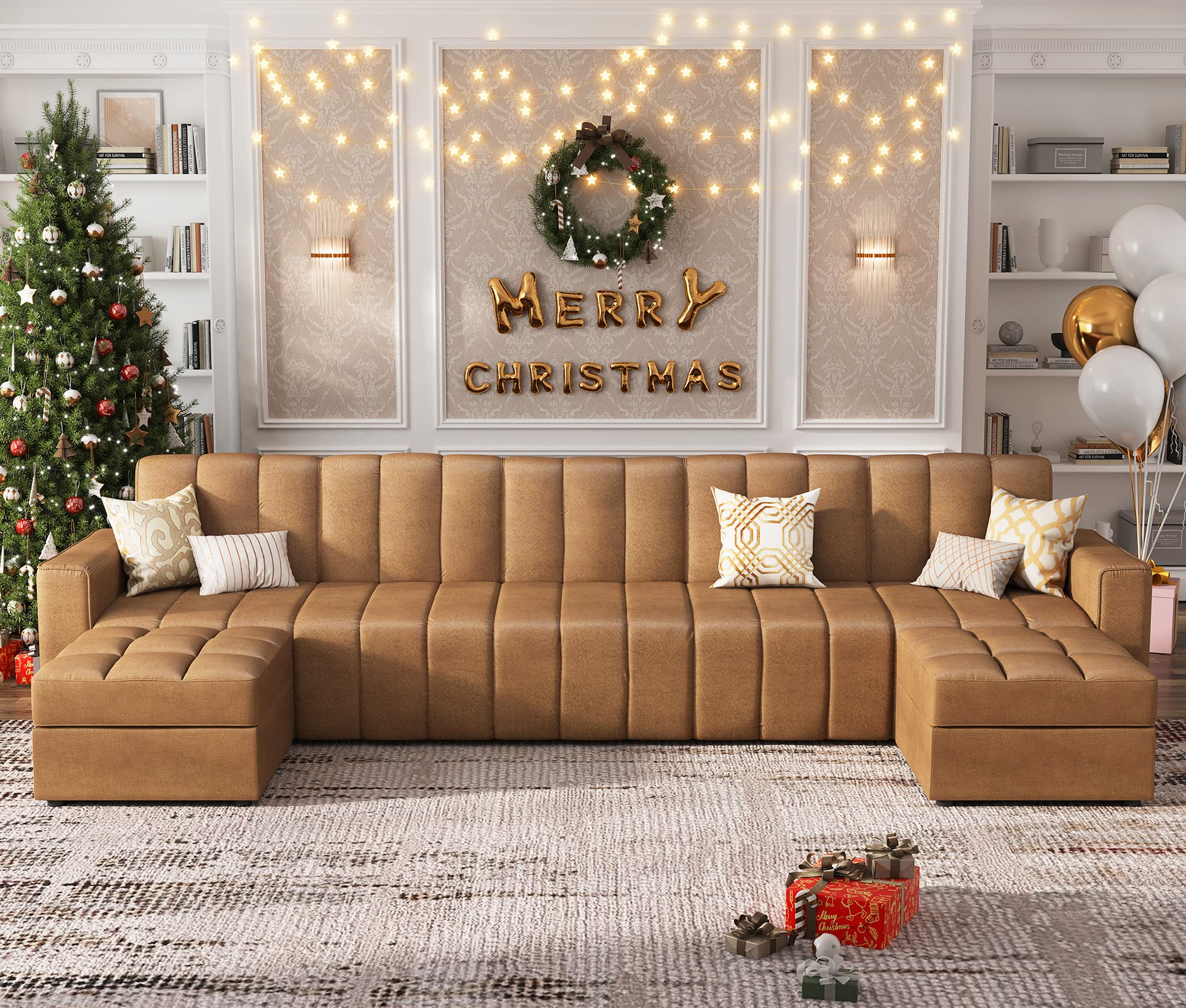 Amazon｜HONBAY モジュラーセクショナルソファ U字型ソファ  