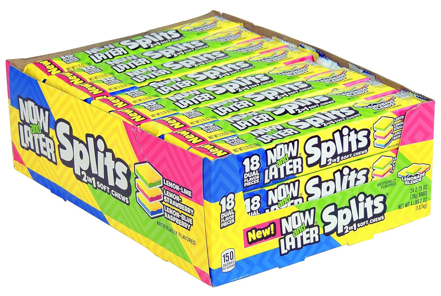 Now and Later Splits 2 in 1 soft chew LEMONADE BLENDS 18