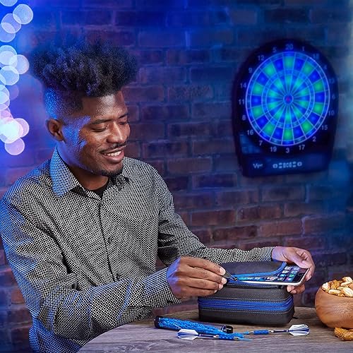 Miniatura 71 de Casemaster Plazma Pro - Estuche para 6 dardos suaves y de punta de acero, cuenta con gran bolsillo frontal para dispositivos móviles, tubos