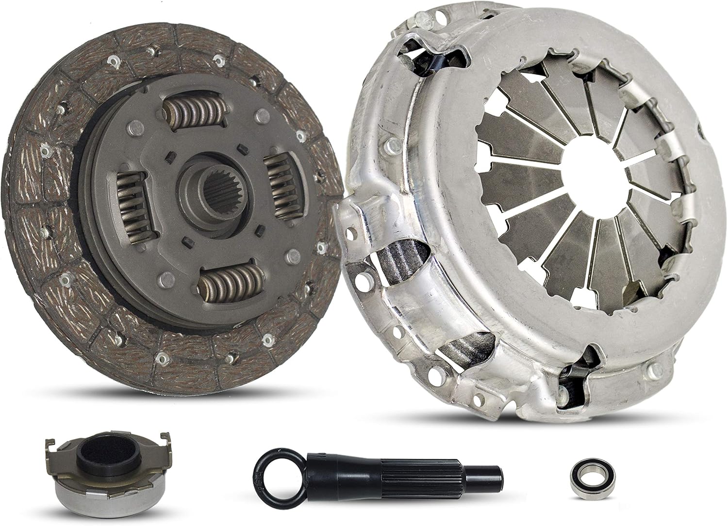 Clutch Kit (08-049) | Compatible With Fit Base Sport Hatchback 4-Door 2007-2008 1.5L 1497CC l4 GAS SOHC Naturally Aspirated |Bahnhof HD Full Woven Organic Clutch Disc (190 mm, 20 spline)