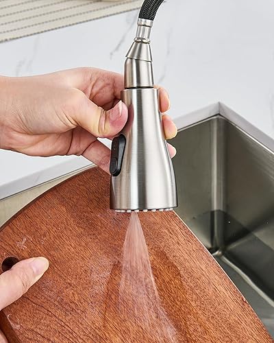 Miniatura 7 de J-HVA Cabezal de rociador de fregadero de cocina extraíble de repuesto con 15 adaptadores, boquilla de repuesto de rociador de fregadero de 3