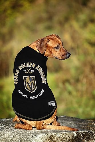 Miniatura 3 de Pets First - Camiseta NHL Las Vegas Golden Knights para perros y gatos, talla S. Eres fanático del hockey Deja que tu mascota también sea fan de la
