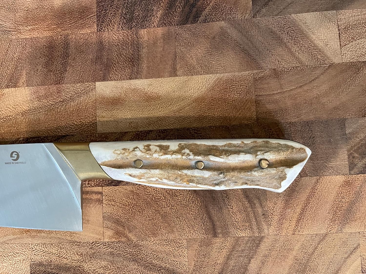 ARY Samuel Staniforth 9" Professional Kitchen Chef Knife with Stag Horn Handle Made in Sheffield England