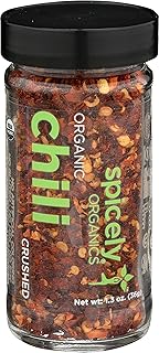 Spicely Organic Chili Pepper Crushed 1.30 Ounce Jar Certified Gluten Free
