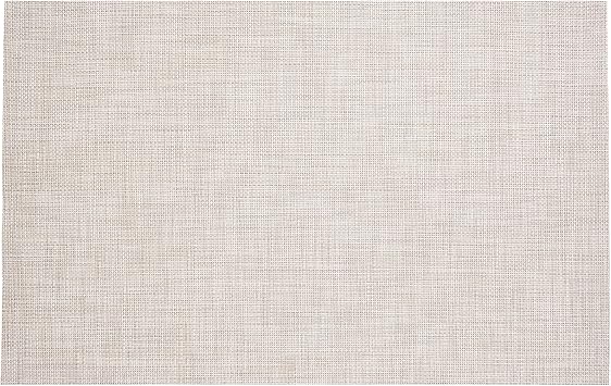 Chilewich Basketweave Rug - Premium Indoor/Outdoor Woven Mat for Entryway, Kitchen, Dining Room, Patio - Slip-Resistant Backing - Natural - 4 x 6