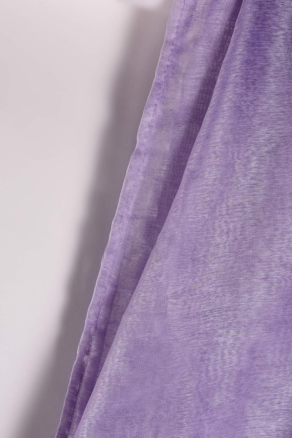 All American Collection Doli Sheer Curtains | Two 54" x 84" Panels (Lavender)